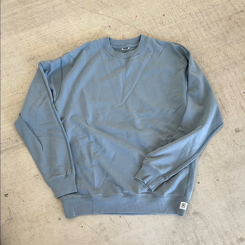 Reigning Champ Blue Sweatshirt Classic Crewneck